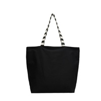 Bolsa de Compras LILALILA de Lona Bordada, Ecológica, Certificada por AZO, ROHS y CE, Reciclable, Reutilizable, de Gran Capacidad, con Asa Abierta