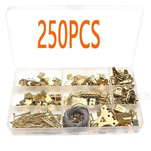 Set Of 250 Photo Frame Hook Heavy Duty Picture Hanger Kit Hanging With Nails Home