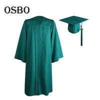 Robe de graduation bleu marine pour adulte 2021 à prix abordable avec toque et pompon