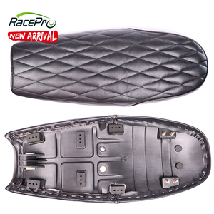 Black Motorcycle Retro Seat Vintage Flat Brat Seat... – Grandado