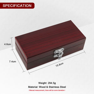 Tire-bouchon en bois multifonction le plus populaire Tire-bouchon en bois Mdf rouge 3 en 1 Tire-bouchon en bois <span class=keywords><strong>Kit</strong></span> de boîte-cadeau Tire-bouchon - Product Image 4