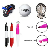 Ensemble de stylos marqueurs permanents Sharpie noirs personnalisés pour le golf, pointe fine, encre à base d'huile, pour métal, plastique, CD
