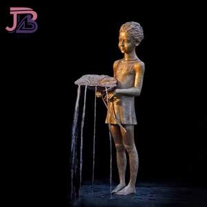 Decoración al aire libre Arte Fuente <span class=keywords><strong>de</strong></span> metal Estatuas <span class=keywords><strong>de</strong></span> hombre y mujer desnuda con fuente <span class=keywords><strong>de</strong></span> agua - Product Image 5