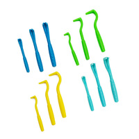 Lot de pinces anti-tiques en plastique multicolores pour animaux de compagnie – Léger et portable, accessoire de nettoyage des parasites pour animaux domestiques