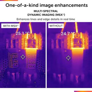 Caméra thermique FLIR ONE Pro pour smartphones iOS, palette de 5 couleurs, pixels thermiques 16 bits, super résolution 320x240 (160x120) - Product Image 6
