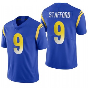 Hombres 12 Puka Nacua 9 Matthew Stafford 10 Cooper Kupp Aaron 17 Davante Adams 99 Donald Vapor Fútbol Jersey Cosido - Product Image 4