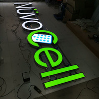Enseigne lumineuse LED haute luminosité, lettres de logo 3D en acrylique éclairées, personnalisées, étanches, pour extérieur, devanture de magasin, enseigne LED