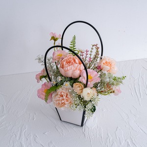 CallaFloral - Juego de Cestas de Flores Artificiales, Arreglo de Peonías, Decoración para Bodas y Hogar CF01468 - Product Image 1