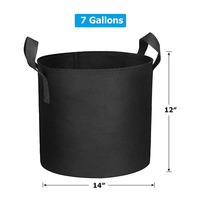 Prix d'usine Sacs de culture en tissu feutré de 10 gallons avec poignées, épaissis, respirants, très résistants, en tissu de 1 mm d'épaisseur, pots pour plantes