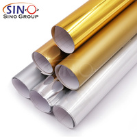Selbst klebende Poster materialien Chrom Metallic Spiegel Gold Silber Rose Golden Grafik Plotter Schneiden Vinyl rollen
