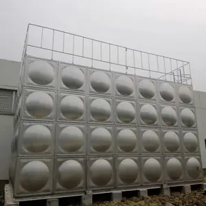 Großer SS-Wassertank aus Edelstahl für die industrielle Wassersp eicher ung