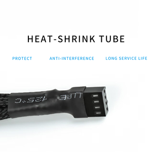 محول upHere 1 إلى <span class=keywords><strong>3</strong></span> 4 دبوس كابل فاصل مروحة Pwm بأكمام فاصل مروحة Pwm كابل طاقة مروحة كمبيوتر شخصي كابل تمديد الطاقة - Product Image 5