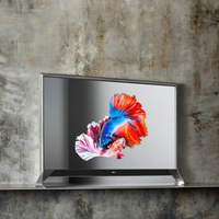 Vitrine d'affichage OLED transparente intelligente de 30 pouces avec effet holographique et prise en charge SDK pour magasins de détail et expositions en métro