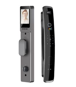 Smart Door Lock with Face Recognition Fingerprint Wi-Fi Steel Door Grade C Security Aluminium Alloy <b>Memory</b> <b>Card</b> & Cloud - Product Image 1