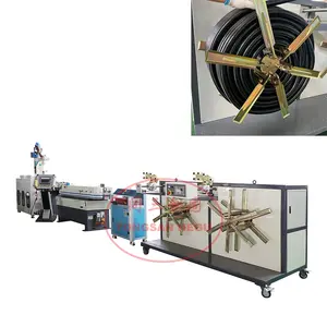High Speed Forming Machine PP PE PA PVC Single Wall Corrugated Pipe Extrusion line Manufacturer Plastic Tube Extruder