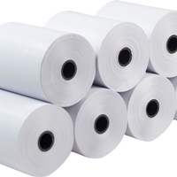 Rollo de Papel Térmico para Caja Registradora Unifon Blanco Puro de Alta Suavidad, 80x80mm, 80x70mm, 57x50mm, 57x40mm para Impresora POS, Venta al Por Mayor