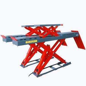 Gato hidráulico de doble tijera ultradelgado, capacidad de 4T, elevación máxima de 1740 mm para garajes domésticos y comerciales - Herramienta de <span class=keywords><strong>taller</strong></span> que ahorra espacio - Product Image 1