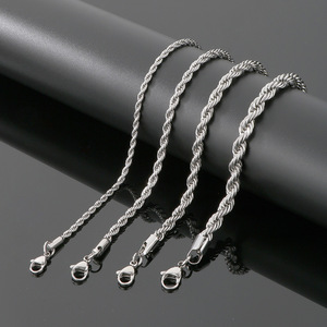 Pulseras Clásicas de Cadena, Chapadas en Oro y Plata, de Acero Inoxidable, Joyería Unisex, Regalo, Pulsera de Moda - Product Image 4