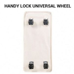 Heavy Duty Foldable <b>Laundry</b> Hamper <b>Basket</b> Bin Household Storage with <b>Wheels</b> for Clothing Felt and PC Material - Product Image 3