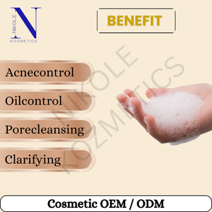 Nettoyant visage doux à l'acide salicylique – Nettoyant quotidien enrichi en BHA pour peaux grasses et mixtes ODM/OEM - Product Image 6