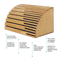 Piège acoustique moderne à basse fréquence Diffuseur de son en bois domestique Solution de conception graphique de piège de basse d'angle pour une utilisation dans un hôtel de gymnastique