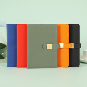 Juego de Caja de Regalo de PU con Hebilla Simple que Cambia de Color, Modelo MG-132, 100 Hojas, <span class=keywords><strong>Diseño</strong></span> Gratuito Disponible, Cuaderno de Negocios A5 para Estudios y Reuniones - Product Image 2