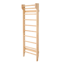 Pull Ups Gymnastique Escalade Mur Home Gym Suspension Bois Stall Bar Échelle Suédoise