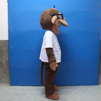 Costume de mascotte de gorille adulte personnalisé, costume de mascotte de singe de dessin animé, costume de mascotte King Kong pour spectacle événementiel en bar