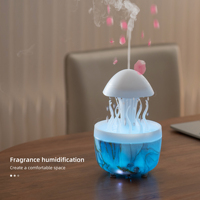 Dropshipping Produits 2025 Creative Raindrop Diffuseur Seaweed Diffuseurs Wholesale Portable LED Night Light Humidificador