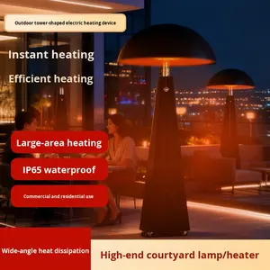 Chauffage électrique extérieur personnalisable en forme de phare pour villas résidentielles, pelouse, aménagement paysager, lampe de sol d'ambiance - Product Image 1