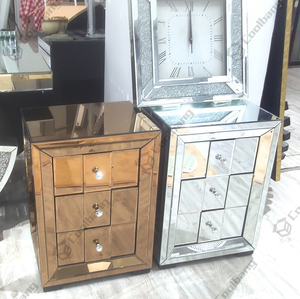 Ba Ngăn Kéo Đồ Nội Thất Phòng Ngủ Gương Cổ Ban Đêm Bàn Gương Đầu Giường - Product Image 2