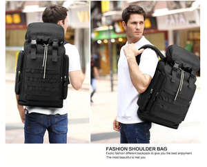 Mochila Táctica Impermeable de Camuflaje para Hombre, Bolsa de Viaje para Exteriores, para Camping y Senderismo, Bolsa de Lona Extensible - Product Image 6