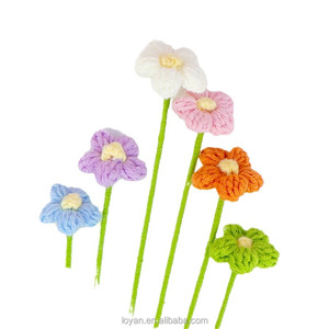 Flor Artificial <span class=keywords><strong>de</strong></span> <span class=keywords><strong>Ganchillo</strong></span> Hecha a Mano <span class=keywords><strong>de</strong></span> 4 cm, Pequeño Ramillete <span class=keywords><strong>de</strong></span> <span class=keywords><strong>Flores</strong></span>, Decoración para Bodas y Hogar - Product Image 3