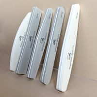 Vente en gros de polissoirs à ongles en bois de qualité supérieure, grain 100/180, éponge abrasive colorée double face réutilisable, logo personnalisé OEM/ODM