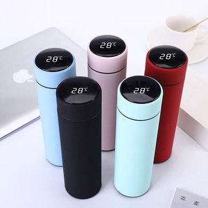Thermos de voyage à double paroi en acier inoxydable de 500 ml, isolation sous vide, isolation thermique de 12 à 24 heures, écran tactile LED - Product Image 5