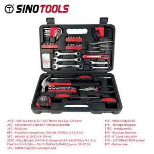 High-quality A Full Set Of Complete Standard Mechanical Logo Kit Box Hand Tools For The Home House Hold