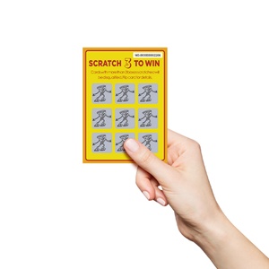 Cartes à gratter personnalisées en papier noir avec impression numérique pour tirage au sort, conception gratuite, Scratch 3 to Win - Product Image 5