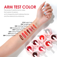 Julystar Maquillage professionnel 8 couleurs Facile à appliquer Hydratant et lissant 4g Gelée pour les lèvres et les joues