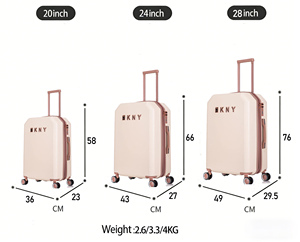 Ensemble de Bagages à Roues Pivotantes Top Vente, Sacs de Voyage de Luxe, Logo Personnalisé, 5 Pièces, Coque Rigide, Valises de Fabricant à Trolley - Product Image 3