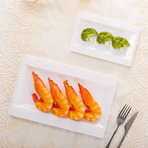 Offre Spéciale pas cher restaurant blanc rectangulaire mélamine plaques - Product Image 5