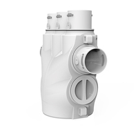 Boîtier de raccordement/boîte de jonction en plastique ABS PE pour climatisation extérieure, marque MIA, garantie 1 an, durable pour usage en entrepôt (grilles de ventilation)