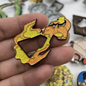 Оптовая продажа на заказ, лидер продаж, булавки для пограничной шляпы, булавки для каркаса со стразами, Клубные булавки - Product Image 6