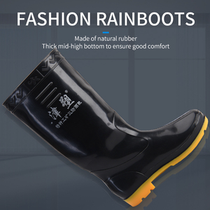 أحذية مطاطية من البولي فينيل كلوريد (PVC) مضادة للماء، أحذية المزارع والصيد المطاطية خفيفة الوزن للرجال - Product Image 4