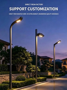 Lampes solaires de jardin électriques modernes de haute qualité à grande capacité de batterie IP65, super lumineuses pour villas, zones résidentielles, routes - Product Image 2