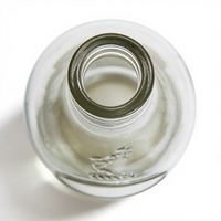 Bouteille de vin en verre vide personnalisée de qualité supérieure transparente de 700 ml pour whisky, rhum, vodka, spiritueux avec logo personnalisé et impression à l'écran