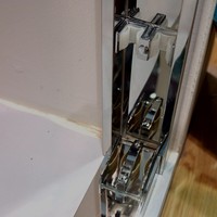 Vente en gros Porte coulissante de douche moderne en plexiglas 304 en acier inoxydable avec cadre pour salle de bain, hôtel, plateau en pierre artificielle