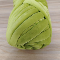Fil à tricoter géant en velours torsadé super doux de 1000 g, fil tubulaire de 3 cm, fil à tricoter au bras facile et rapide, fil à tisser au doigt