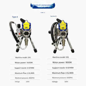Machine à pulvériser électrique sans air pour le plâtrage et le revêtement au latex sur de grandes surfaces - Product Image 4