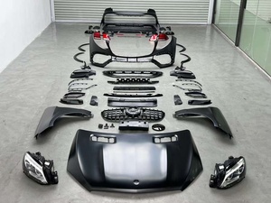 Kit de carrocería W166 a GLE63, conjunto de parachoques delantero de coche, guardabarros, cubierta de motor, parachoques trasero, Kit de carrocería de faro Led para Mercedes Bens <span class=keywords><strong>Ml</strong></span> - Product Image 2