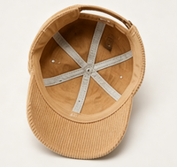 Casquette de baseball unisexe en velours côtelé personnalisable – Style sportif, automne/hiver, plusieurs couleurs, sur commande, logo brodé personnalisé